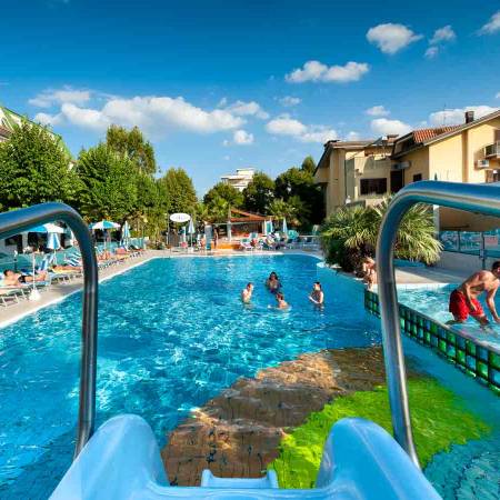 swimming pool for adults in Bellaria Rimini Adriatic Sea